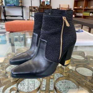 Balmain Black Leather Boots